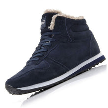 Load image into Gallery viewer, Men Boots Men Winter Shoes Plus Size 35-46 Warm Ankle Botas Hombre For Leather Winter Boots Shoes Men Plush Winter Sneakers Mens