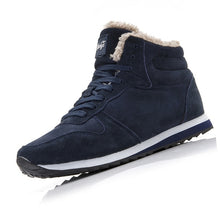 Load image into Gallery viewer, Men Boots Men Winter Shoes Plus Size 35-46 Warm Ankle Botas Hombre For Leather Winter Boots Shoes Men Plush Winter Sneakers Mens