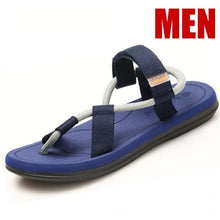 Load image into Gallery viewer, Sandals Men Sandalias Hombre Gladiator Sandals for Male Summer Roman Beach Shoes Flip Flops Slip on Flats Slippers Slides