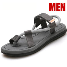 Load image into Gallery viewer, Sandals Men Sandalias Hombre Gladiator Sandals for Male Summer Roman Beach Shoes Flip Flops Slip on Flats Slippers Slides