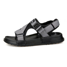 Load image into Gallery viewer, Sandals Men shoes 2018 Gladiator Men's Sandals Roman Men Shoes Summer Flip Flops Gray Black Flat Sandals Large Size 45 46